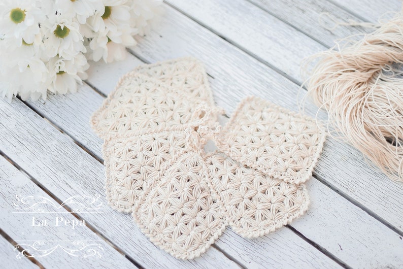 Eco Chic | Zero Waste Hemp Dishcloth | Reusable Hemp Sponge | Crochet Kitchen Dishcloth | Eco Cleaning image 5