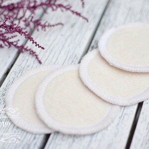 Eco Chic Facial Rounds Organic Hemp Cotton Set of 5 Zero Waste Make-up Removers Eco-Friendly Facial Rounds Cotton Pads image 4