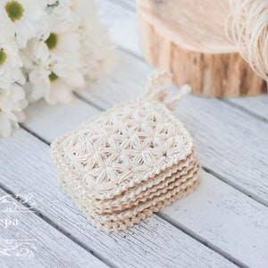 Eco Chic | Zero Waste Hemp Dishcloth | Reusable Hemp Sponge | Crochet Kitchen Dishcloth | Eco Cleaning image 6