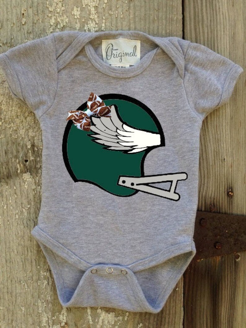 Eagles Inspired Bodysuit For Baby Girl