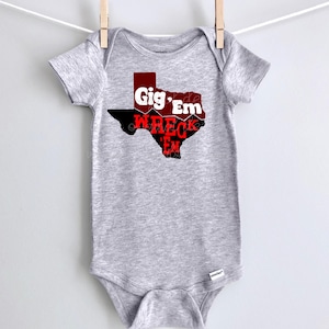 Explore the Road Texas Baseball Baby Onesie Explore the Road Texas Baseball Baby Onesie