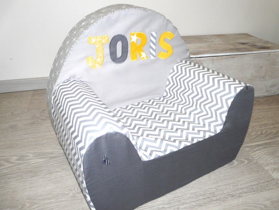 Personalised Children S Club Chair Panda Grey And Etsy