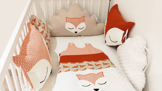 orange bed cushions