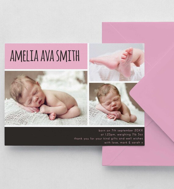 baby birthday announcement