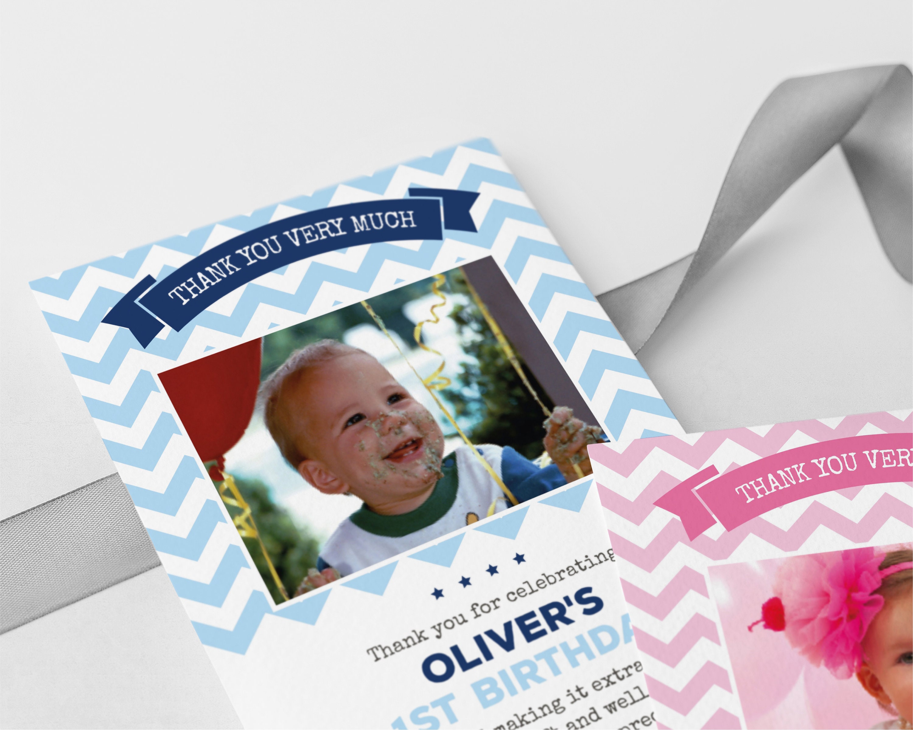 Birthday Thank You Card Editable Template Instant Download 5 - Etsy