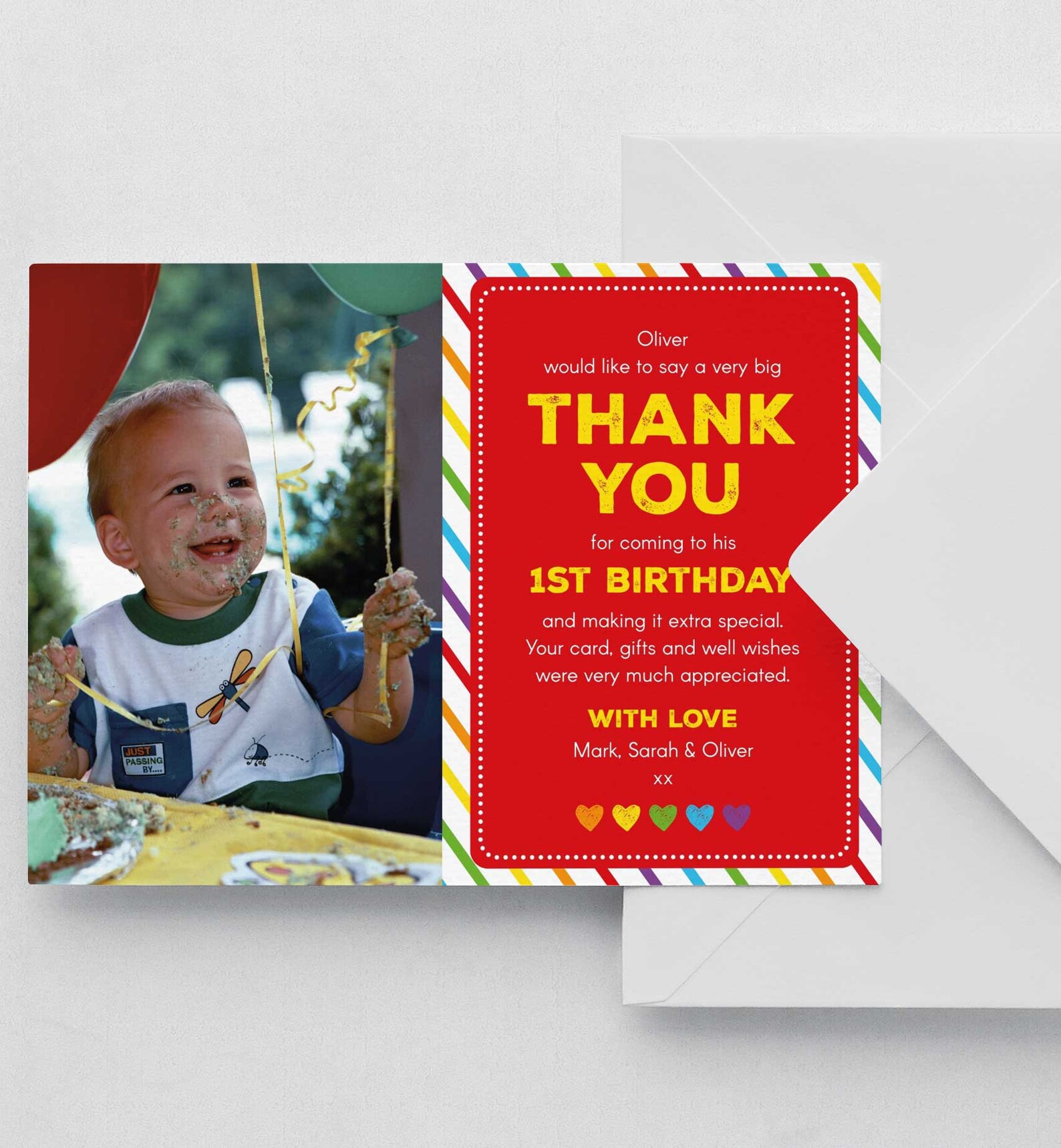 Birthday Thank You card Editable Template Instant Download 5 | Etsy
