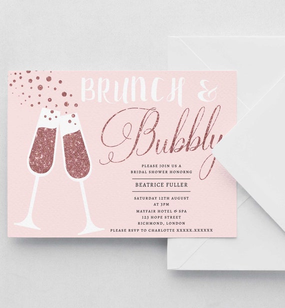 Featured image of post Brunch And Bubbly Bridal Shower Invitations Etsy