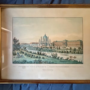 Antike Druckgrafik, Wien, Karlskirche, TU Wien, Artaria Verlag, Österreich