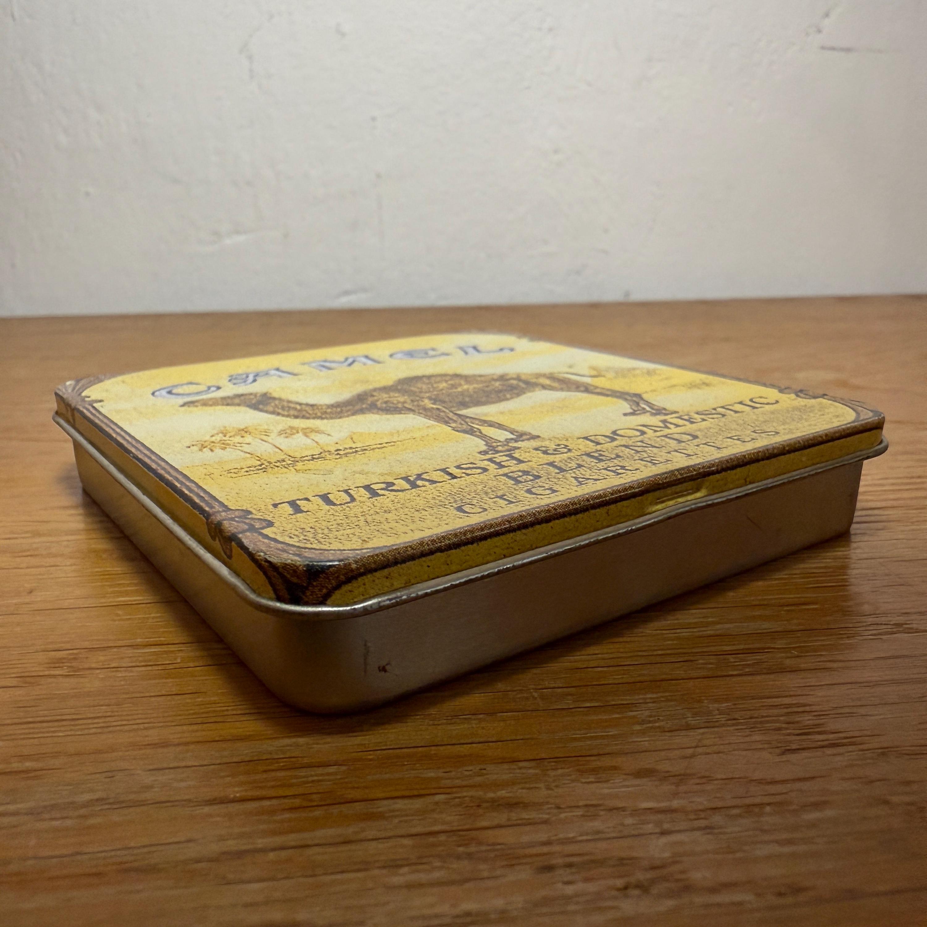 antique camel cigarette tin Vintage Camel Cigarette Tin | Classic Camel Design | Collectible Metal Box  9x9 Cm