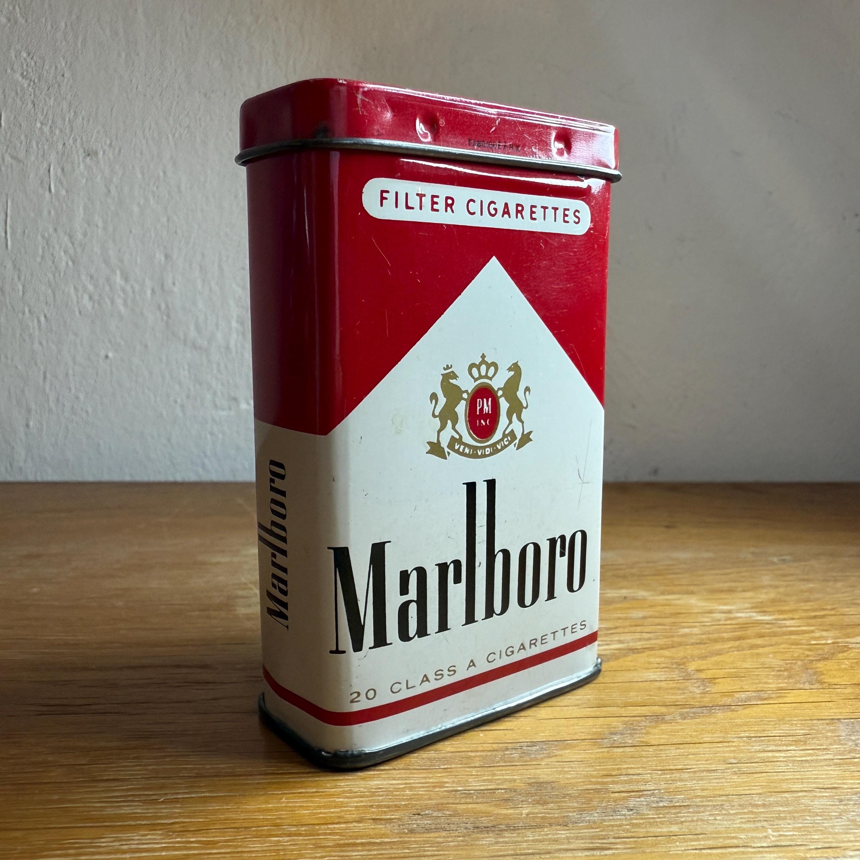 Vintage Marlboro Cigarette Case – Collectible Tabatiere Box – Classic Marlboro  Tobacco Case