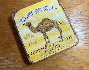 Vintage Camel Brand Halvah Plastic Box - Sacharen Bros 1966