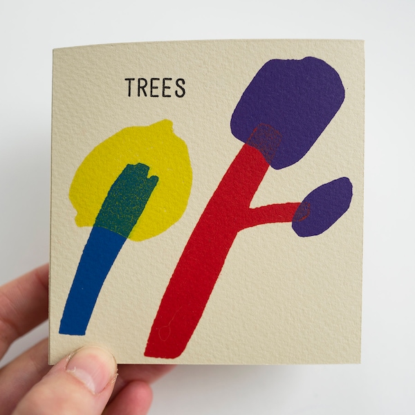 Zine | Trees | Handmade Book | Small Press | Linocut | Lino Cover | Small Books | Printmaking | Drawing | Illustration | Zines | Tree