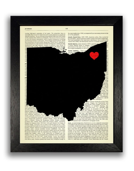 Ohio State Map Art Print Ohio State Wall Artwork Ohio Map Etsy