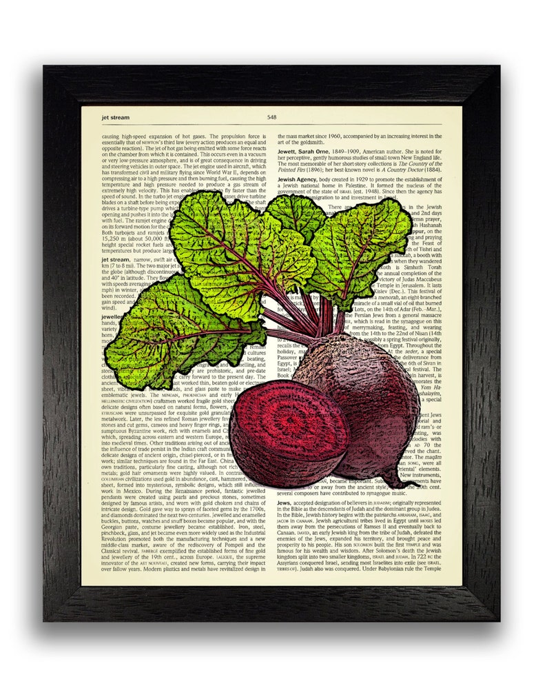 BEETROOT Print Vegetable Art Kitchen Wall Decor Prints Etsy