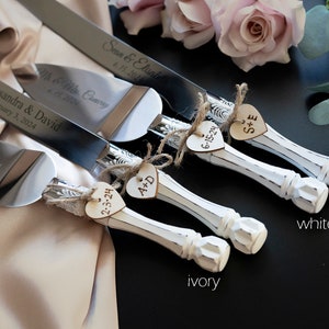 Rustic cake server set