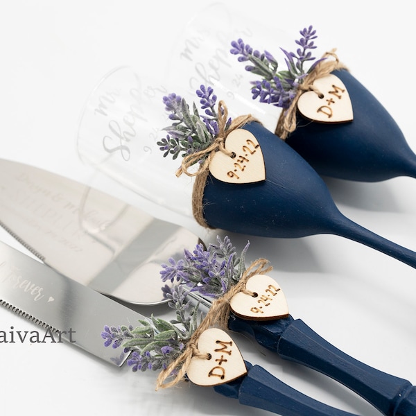 Lavender Wedding Glasses Wedding Toasting Flutes  Wedding Glasses Lavender wedding