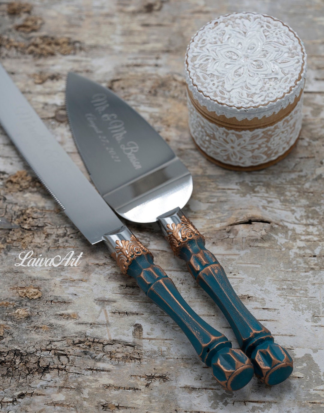 Wedding Cake Server Set & Knife Cake Cutting Set Wedding Cake Etsy