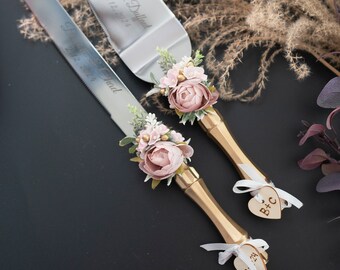 Gold Wedding Cake Server Set & Knife Cake Cutting Set Wedding Cake Knife Set Wedding Cake Servers Wedding Cake Cutter Cake Decoration