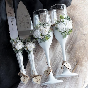 Rustic Wedding Cake Server Set & Knife Cake Cutting Set Wedding Cake Knife Set Wedding Cake Servers Wedding Cake Cutter Cake Decoration