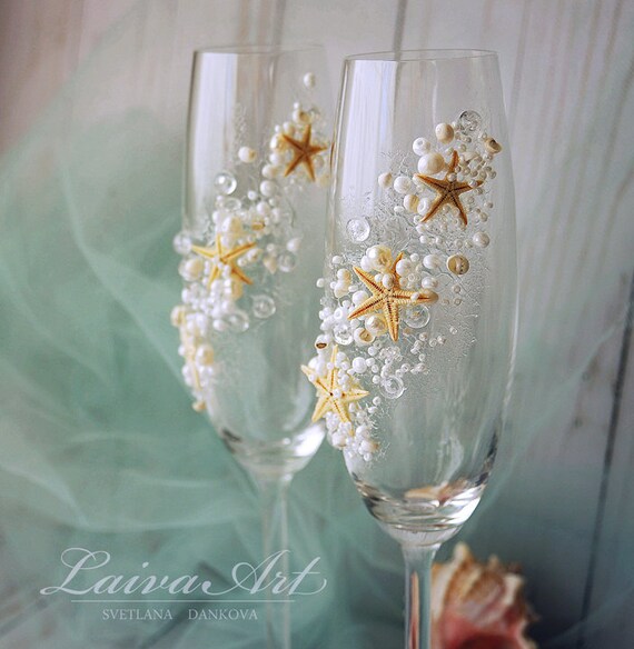 Personalized Wedding Glasses Toasting Flutes Gold Glasses Etsy