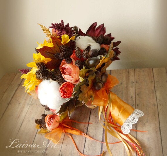 Sunflower Fall Wedding Bouquet Fall Wedding Bouquet Fall Etsy