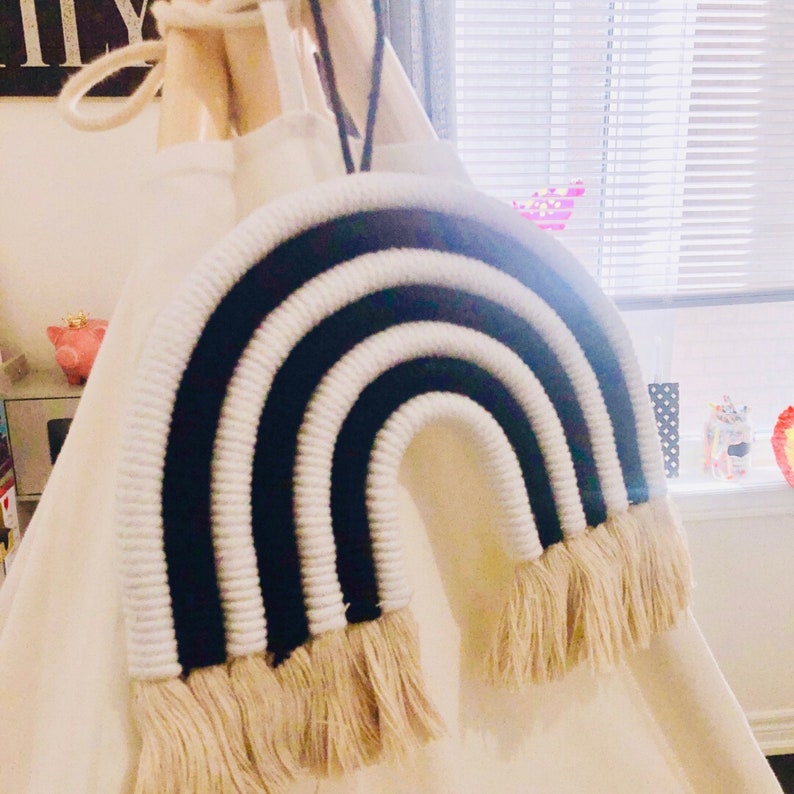 Macrame Rainbow Wall Decor Baby Nursery Decor Baby Shower ...