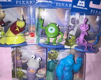 Disney Monsters Inc Figures set of 5 NEW Sealed Toy Figures Cake Toppers Gifts Craft