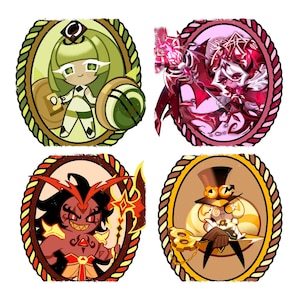 Cookie Run Kingdom UV DTF Decal 3" | Your Choice Enchantress Spice Timekeeper