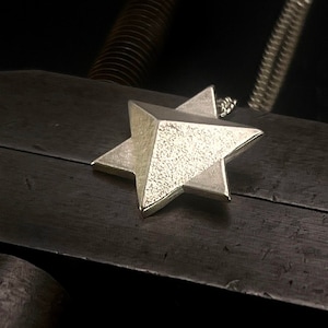 Industrial Star of David Necklace Jewish Gift Modern Star Of David Necklace