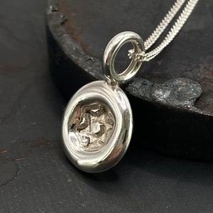 Star Of David Necklace, Magen David Sterling Silver, Kabbalah Jewelry, Jewish Necklace, Israel jewelry, 3D Star of David
