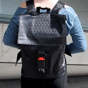 Gothic Bag Gothic Black Vegan Backpack Dark Black Women Backpack, Backpack Back To School