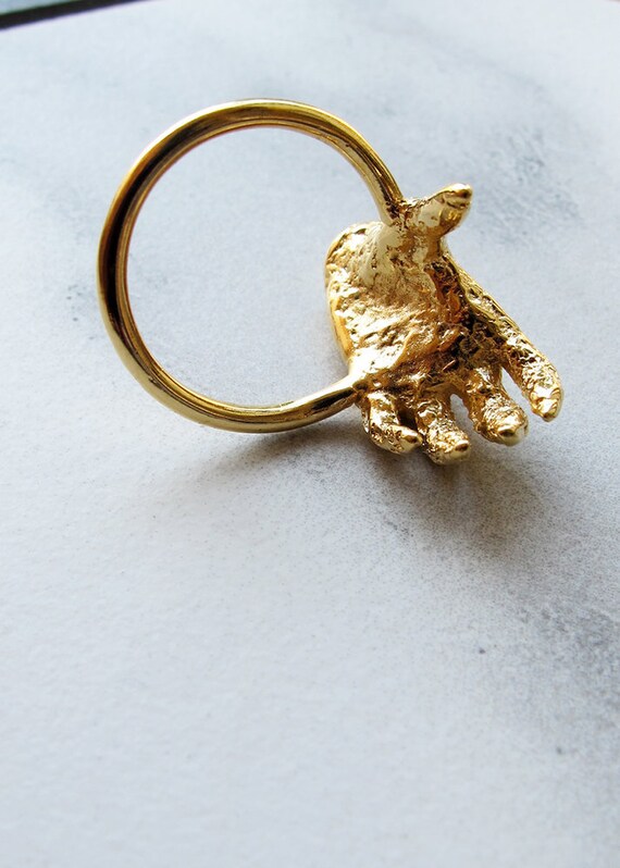 24k gold plated ring
