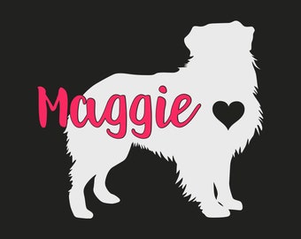 Personalized Australian Shepherd Vinyl Decal - Car, Laptop, Cup