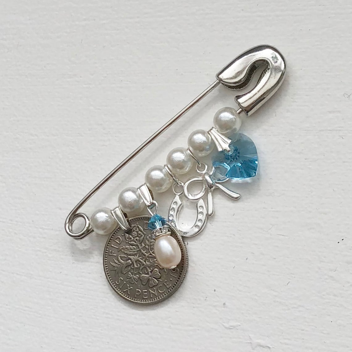 Bridal Pin Wedding Pin Bride Gift Sterling Silver lucky Etsy 日本