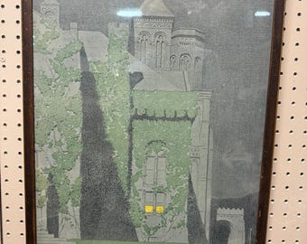 RARE 1906 Jules Guérin Lithograph • Framed Arts & Crafts Print • Smithsonian Institution