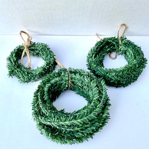 Miniature Faux Pine Roping Wired Garland Perfect for Holiday Christmas Crafts and Decor, Villages, Fairy Gardens & Dollhouses image 6