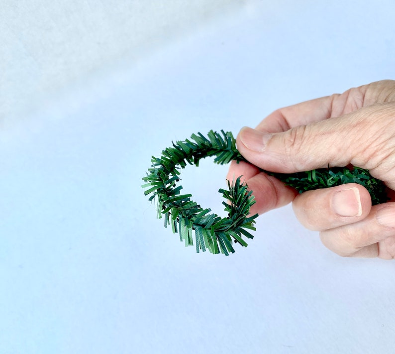 Miniature Faux Pine Roping Wired Garland Perfect for Holiday Christmas Crafts and Decor, Villages, Fairy Gardens & Dollhouses image 3