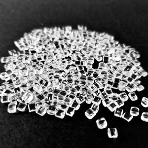 Miniature Faux Ice Cubes - tiny plastic realistic looking pieces perfect for Fairy Gardens, Winter Crafts, Doll Houses, Christmas Villages