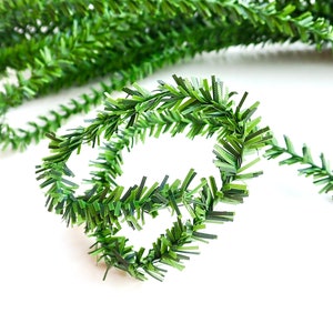 Miniature Faux Pine Roping Wired Garland Perfect for Holiday Christmas Crafts and Decor, Villages, Fairy Gardens & Dollhouses image 1