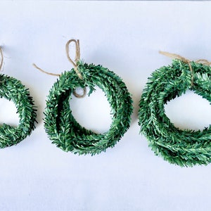 Miniature Faux Pine Roping Wired Garland Perfect for Holiday Christmas Crafts and Decor, Villages, Fairy Gardens & Dollhouses image 4