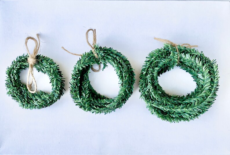 Miniature Faux Pine Roping Wired Garland Perfect for Holiday Christmas Crafts and Decor, Villages, Fairy Gardens & Dollhouses image 4