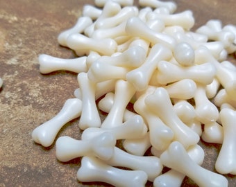 Miniature Acrylic Bones - Perfect for Halloween Fairy Gardens, Doll Houses, Table Scatter, Craft Projects, Terrariums, Mini Graveyard Scenes