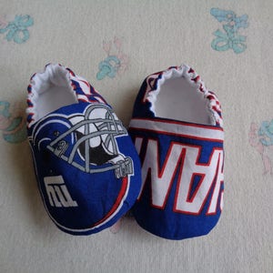 New York Giants Baby Crib Shoes, Baby Booties