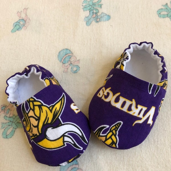 Minnesota Vikings Baby Crib Shoes, Baby Booties