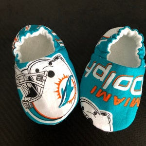 Miami Dolphins Baby Crib Shoes, Baby Booties