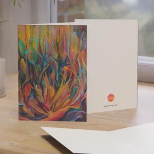 Cartes de voeux vibrantes de fleur tropicale | Art botanique coloré, parfait pour toutes les occasions, anniversaire, remerciement, mariage, cartes de vœux