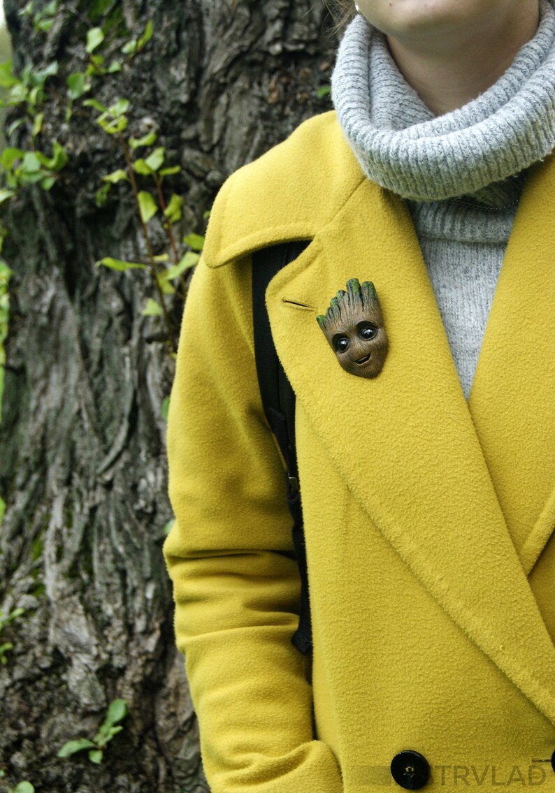 Comix Groot brooch Baby Groot Brooch Groot pin I am Groot