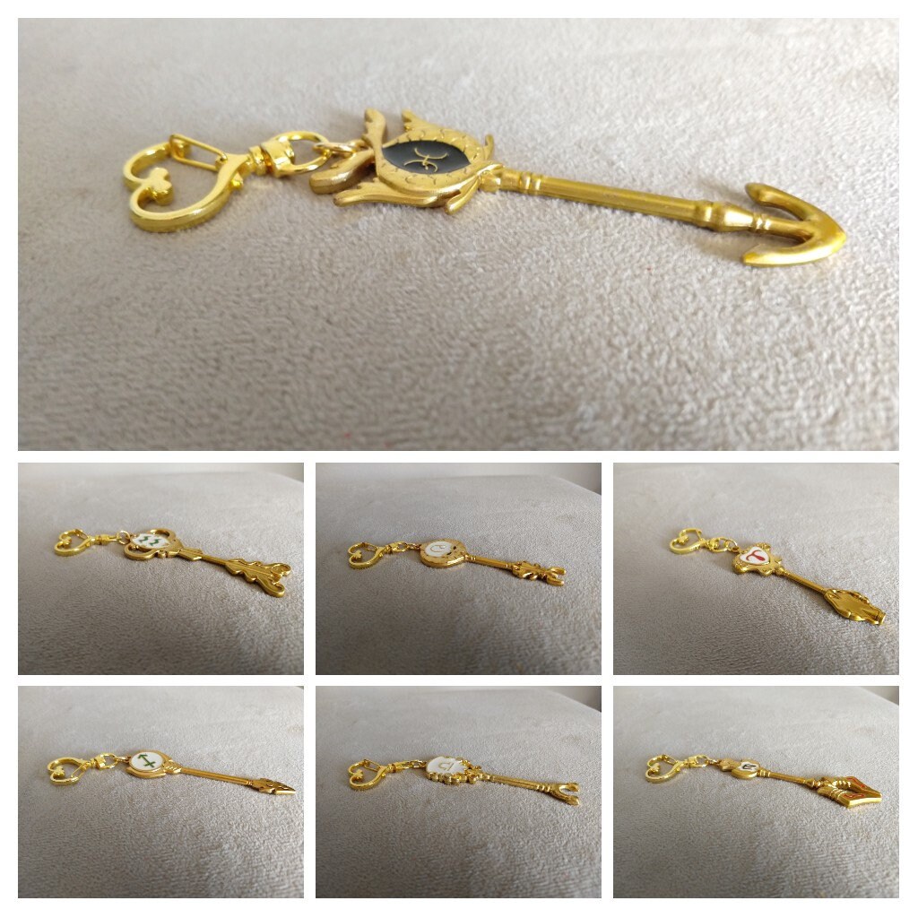 Large Cosplay Fairy Tail Zodiac Celestial Spirit Gate Keys Etsy Large Cosplay Fairy Tail Zodiac Celestial Spirit Gate Keys Etsy