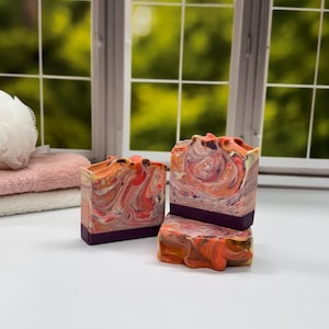 Scarlet Noir Soap/ Artisan Soap / Handcrafted Soap / Soap / Bar Soap