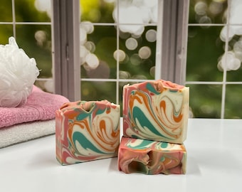 Cucumber Melon Soap / Artisan Soap / Handmade Soap / Soap / Cold Process Soap